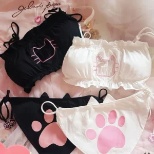 Anime Bikini Cat Soft Underwear Cute Two Piece Bikinis