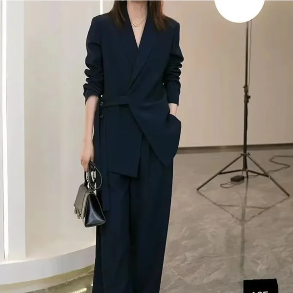 Women'S Korean Style Suit Two Piece Matching Suit Set - Image 2