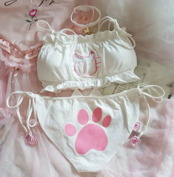 Anime Bikini Cat Soft Underwear Cute Two Piece Bikinis - Image 7