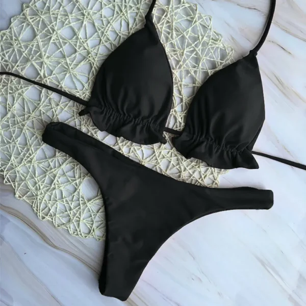Summer Women'S Sexy Bikini Set Drawstring Bikini - Image 3