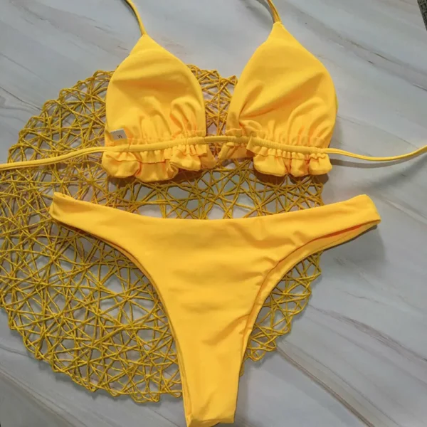 Summer Women'S Sexy Bikini Set Drawstring Bikini - Image 5