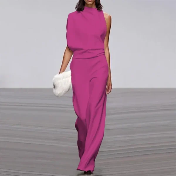 Casual Jumpsuit Overalls For Women Wide Leg Jumpsuit - Image 13
