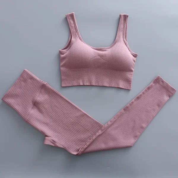Women'S Seamless Yoga Suit Set 2/3/4 Pieces Gym Clothes - Image 33