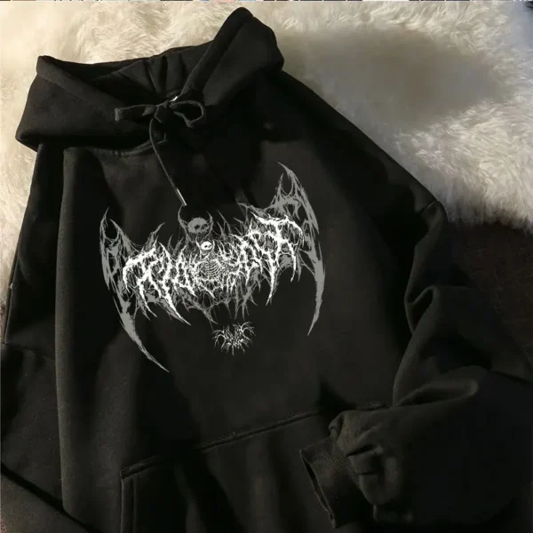 Women'S Gothic Sweatshirts Hoodie Printed Sweatshirt