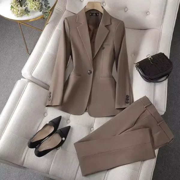 Women'S Plus Size Elegant Pant Suits 2 Piece Set - Image 4