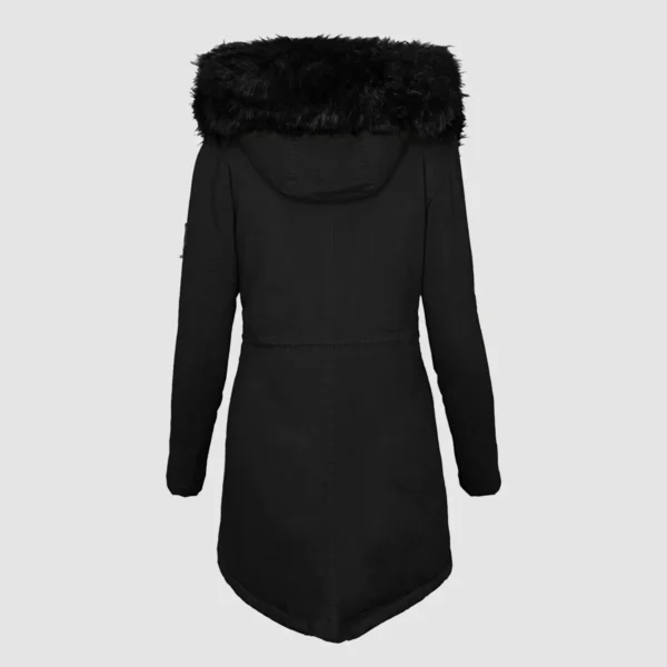 Plus Size Women'S Winter Coats With Hood Vintage Fur Jacket - Image 6