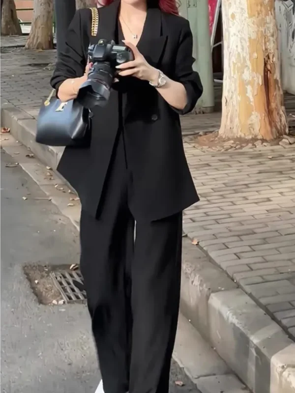 Korean Style Suit 3 Pieces Set Casual Coat,Vest And Pant. - Image 7