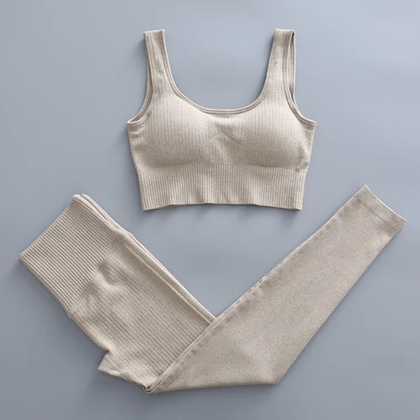 Women'S Seamless Yoga Suit Set 2/3/4 Pieces Gym Clothes - Image 32