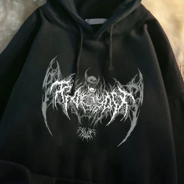 Women'S Gothic Sweatshirts Hoodie Printed Sweatshirt - Image 3