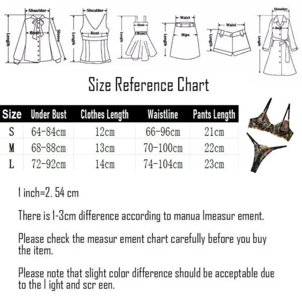 Floral Embroidery Sexy Bikini For Women Sheer  Underwear Set - Image 5