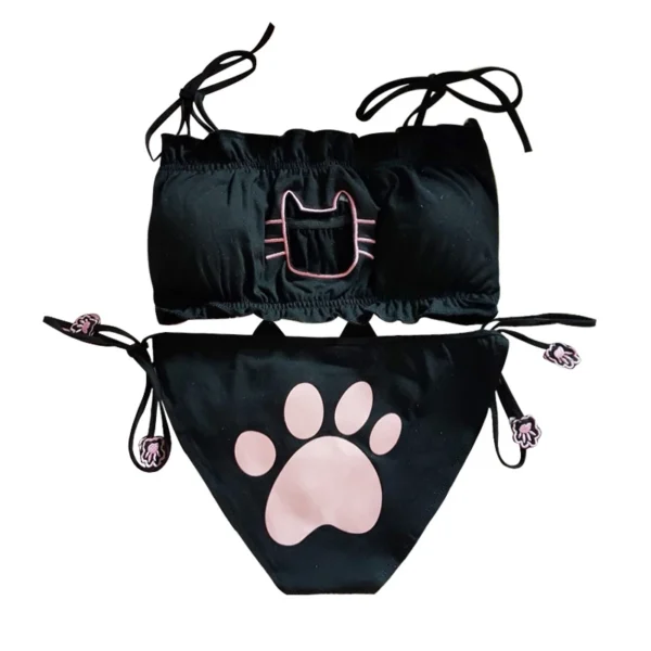 Anime Bikini Cat Soft Underwear Cute Two Piece Bikinis - Image 5