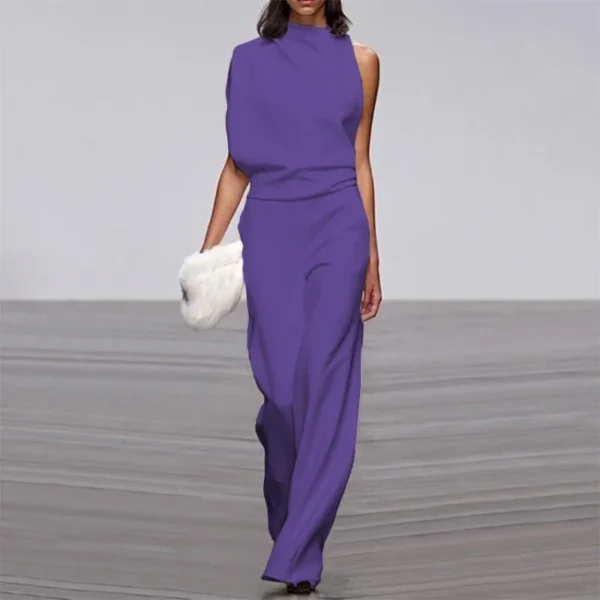 Casual Jumpsuit Overalls For Women Wide Leg Jumpsuit - Image 4