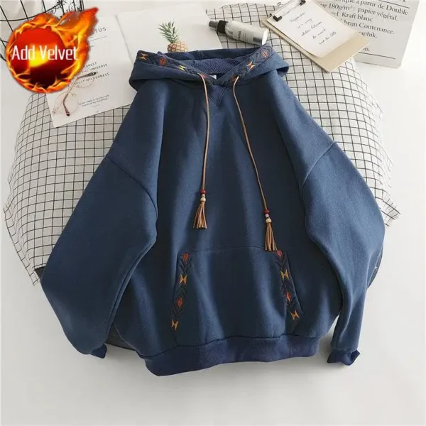 Oversized Baggy Hoodie Hooded Sweatshirt Winter Sweatshirts - Image 8