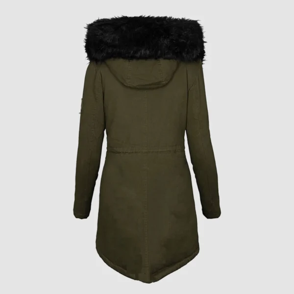 Plus Size Women'S Winter Coats With Hood Vintage Fur Jacket - Image 3
