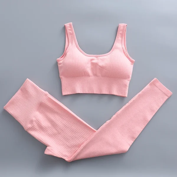 Women'S Seamless Yoga Suit Set 2/3/4 Pieces Gym Clothes - Image 38