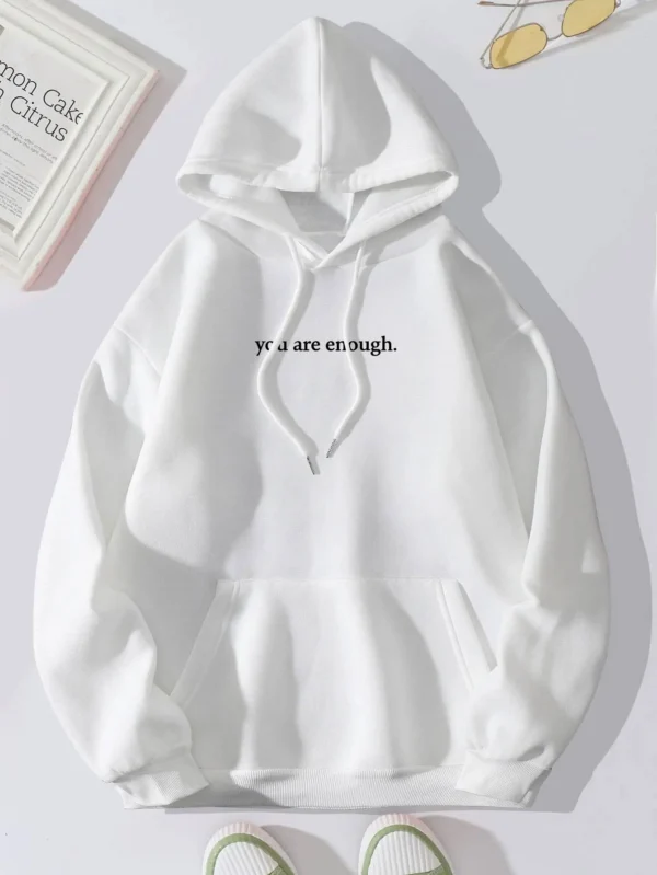 Oversized Baggy Hoodie Pullover Hooded Printed Sweatshirt - Image 2