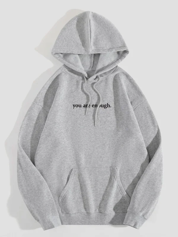 Oversized Baggy Hoodie Pullover Hooded Printed Sweatshirt - Image 3