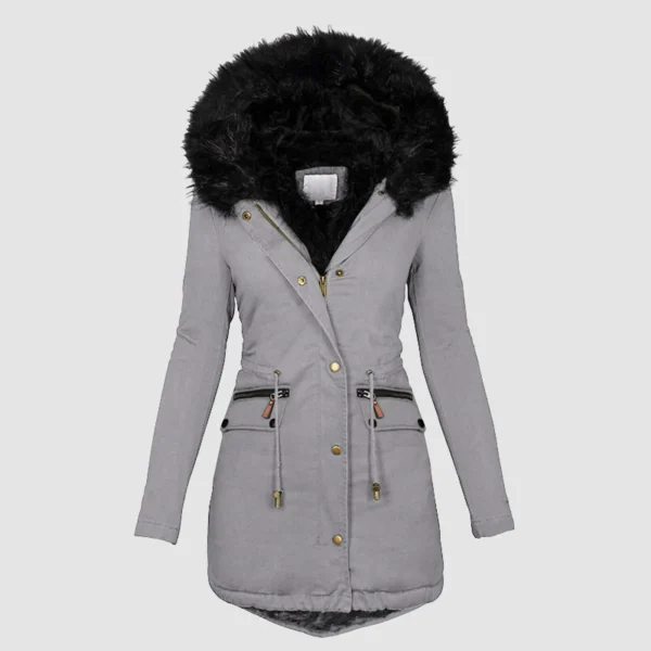 Plus Size Women'S Winter Coats With Hood Vintage Fur Jacket - Image 9