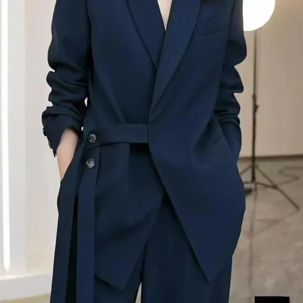 Women'S Korean Style Suit Two Piece Matching Suit Set - Image 3