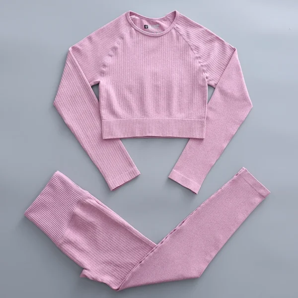 Women'S Seamless Yoga Suit Set 2/3/4 Pieces Gym Clothes - Image 29