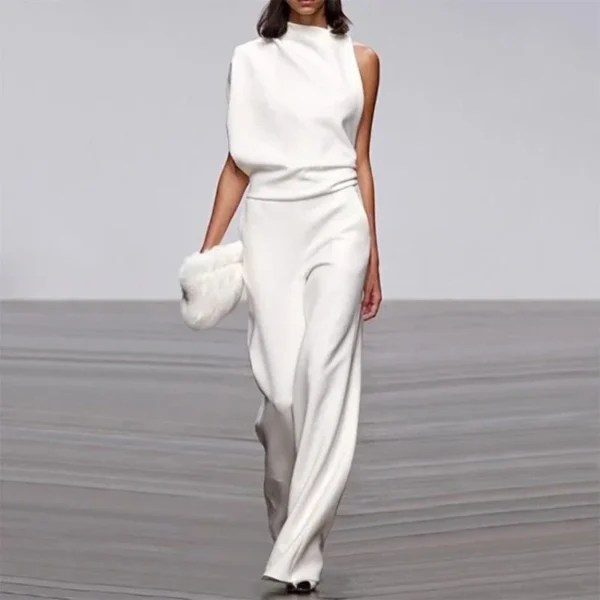 Casual Jumpsuit Overalls For Women Wide Leg Jumpsuit - Image 2