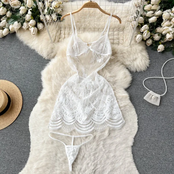 Sexy Night Dress Summer Straps Sleeveless Short Dress - Image 9