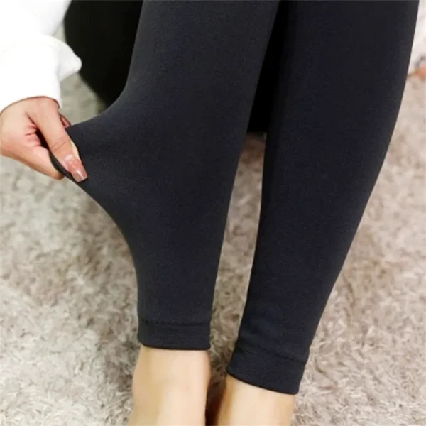 Women Warm Velvet Leggings Fleece Lined Pantyhose - Image 2