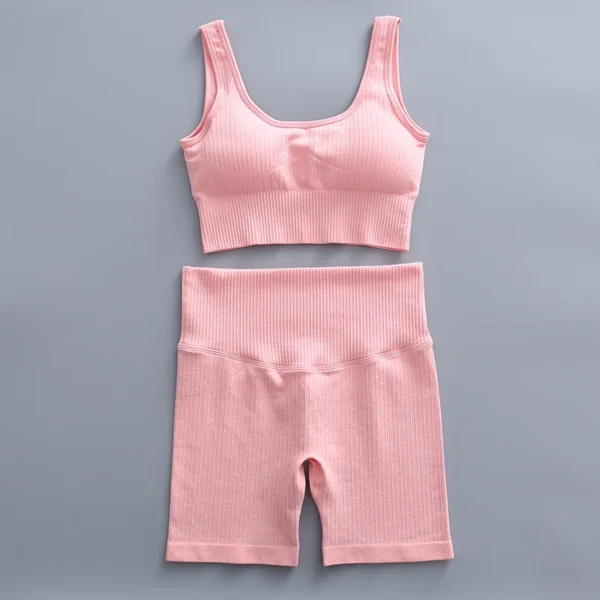 Women'S Seamless Yoga Suit Set 2/3/4 Pieces Gym Clothes - Image 15