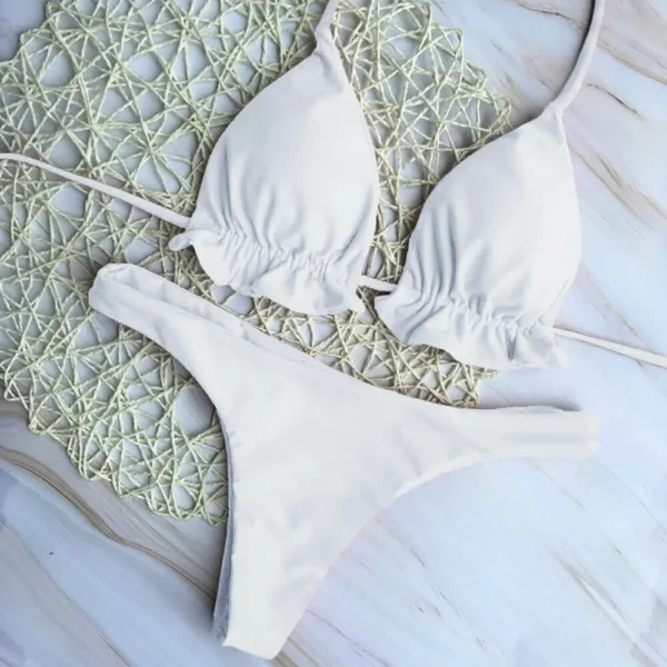 Summer Women'S Sexy Bikini Set Drawstring Bikini - Image 4