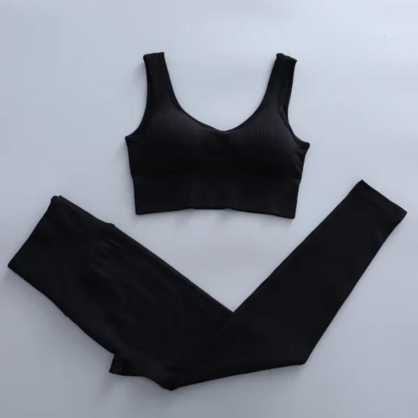 Women'S Seamless Yoga Suit Set 2/3/4 Pieces Gym Clothes - Image 37