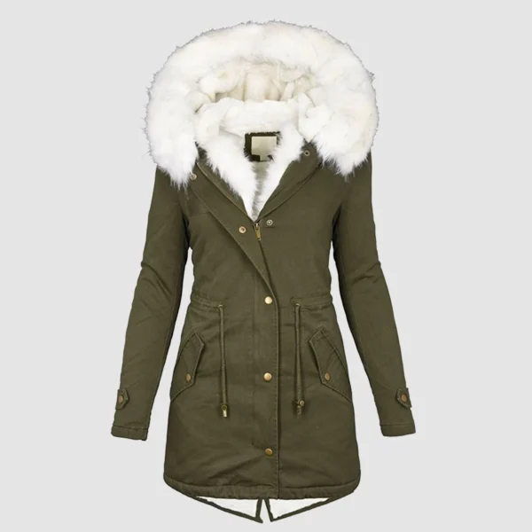 Plus Size Women'S Winter Coats With Hood Vintage Fur Jacket - Image 12