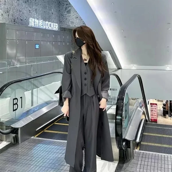 Evening Dress Single Breasted Coats Slim-Fit Three Piece Suit - Image 3