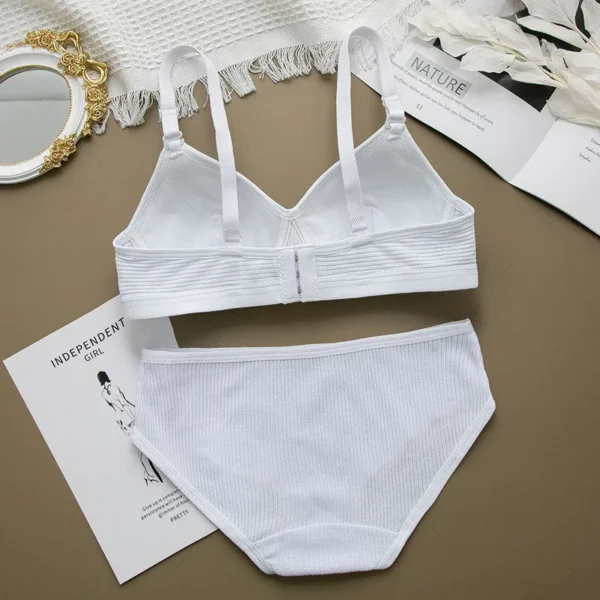 Women Seamless Bikini Sexy Stretch Crop Top Lingerie Set - Image 5