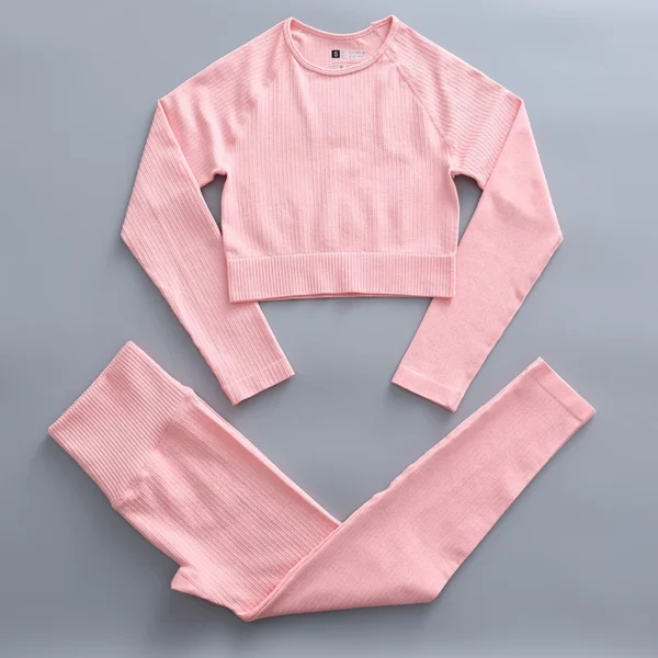 Women'S Seamless Yoga Suit Set 2/3/4 Pieces Gym Clothes - Image 34
