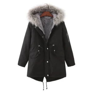 Women's Vintage Fur Jacket Stylish Winter Coat