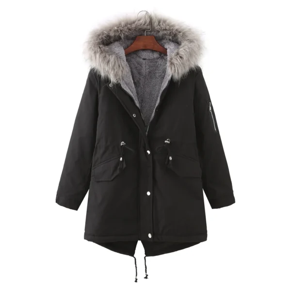 Women'S Vintage Fur Jacket Stylish Winter Coat
