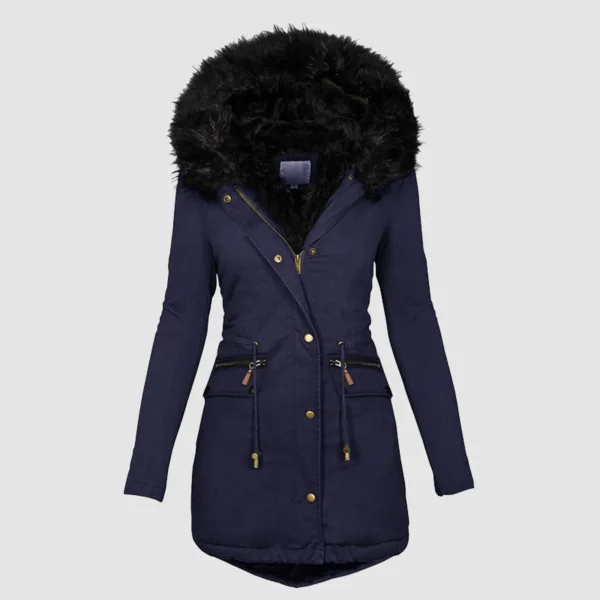 Plus Size Women'S Winter Coats With Hood Vintage Fur Jacket - Image 7