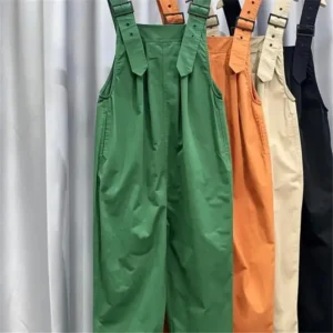 Women Baggy Jumpsuit Sleeveless Dungarees Comfy Jumpsuit
