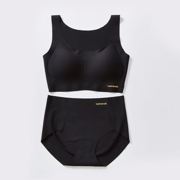 Seamless Suit Latex Gather Nylon Vest And Pant Set