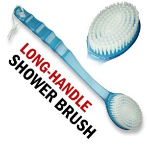 Body Shower Scrub Brush Long Handle Exfoliating Skin Brush