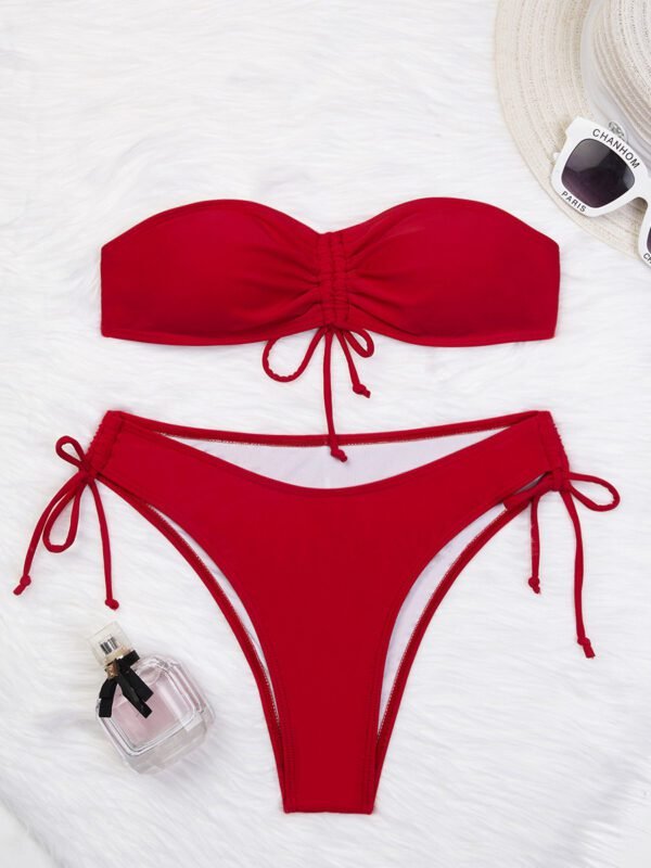 Drawstring Bikini Tube Bikini Summer Sexy Bikini