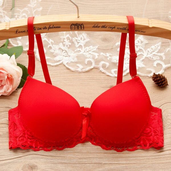 Bra Small Chest Gathered Up Bra With Underwire - Image 3