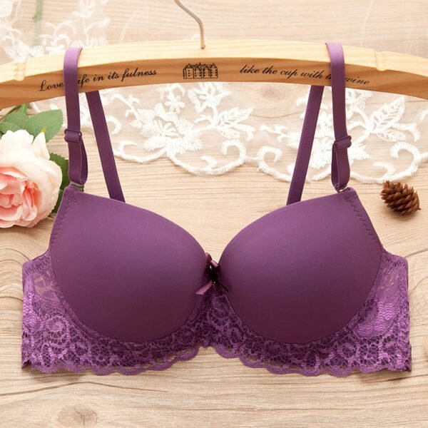 Bra Small Chest Gathered Up Bra With Underwire - Image 7