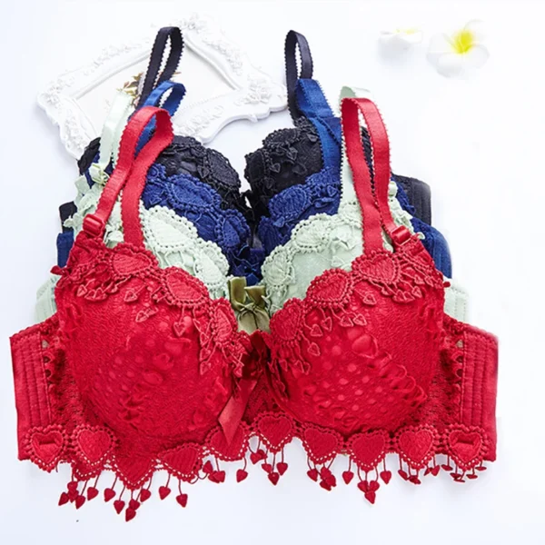Women'S  Lace Bra Sexy Push Up Bra - Image 4