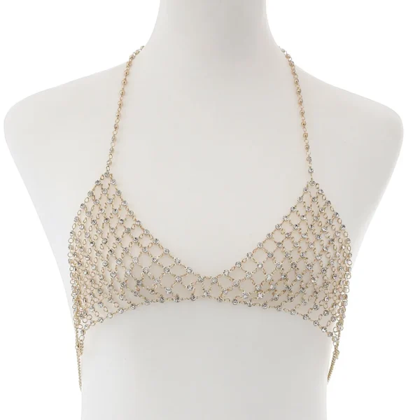 Sexy Bra Chain With Rhinestone Crystal Luxury Jewellery - Image 6