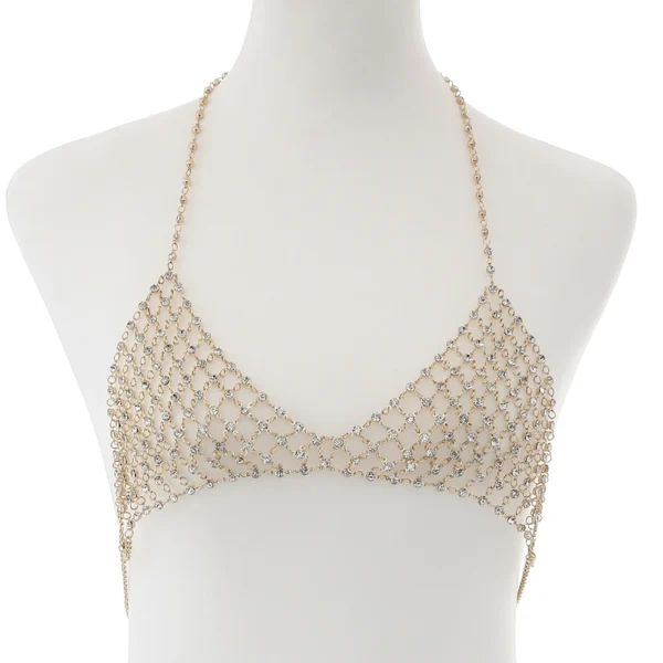 Sexy Bra Chain With Rhinestone Crystal Luxury Jewellery - Image 3