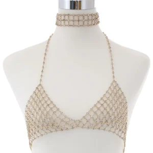Sexy Bra Chain With Rhinestone Crystal Luxury Jewellery