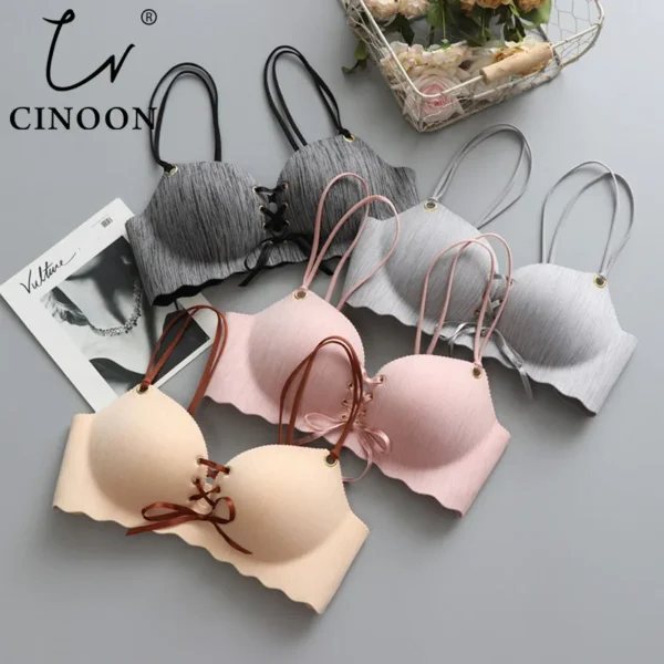 Women'S Sexy Push Up Bras Wire Free Seamless Sexy Bra - Image 2
