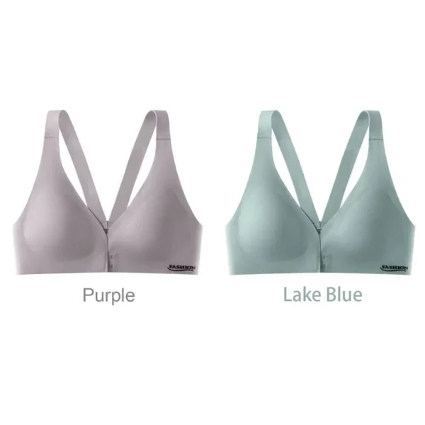 Seamless Bra Plus Size Sexy Push Up Bra Wireless Front Buckle Bra