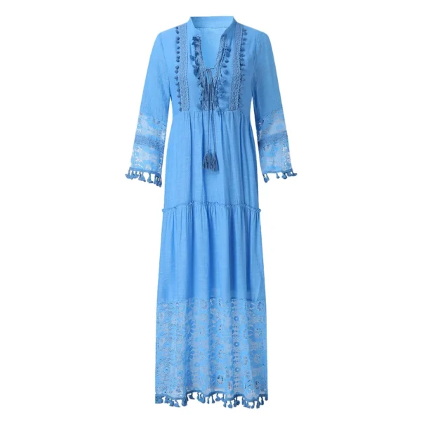 Women'S Beach Maxi Dress Casual Beach Wear Lace Beach Dress - Image 7